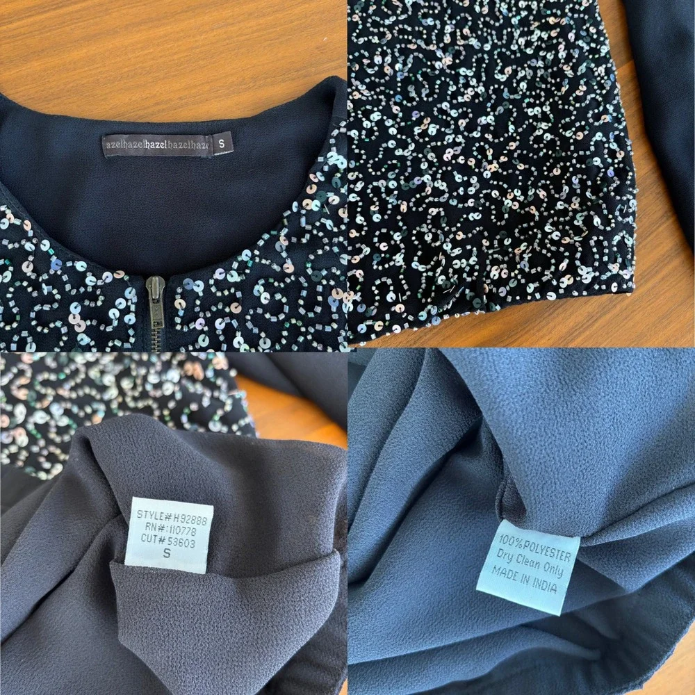 Anthropologie Hazel Sequin Zip Up Bomber Jacket S Beaded Iridescent Glam Party